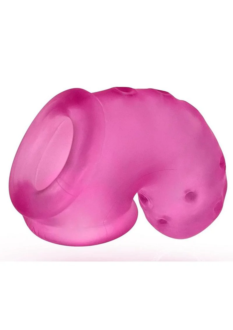Oxballs Airlock Air-Lite Vented Silicone Chastity - Pink Ice - Image 4