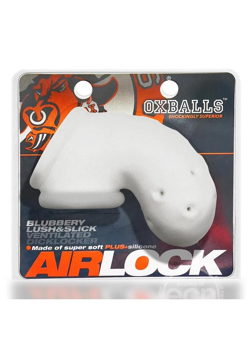 Oxballs Airlock Air-Lite Vented Silicone Chastity - White Ice - Image 2