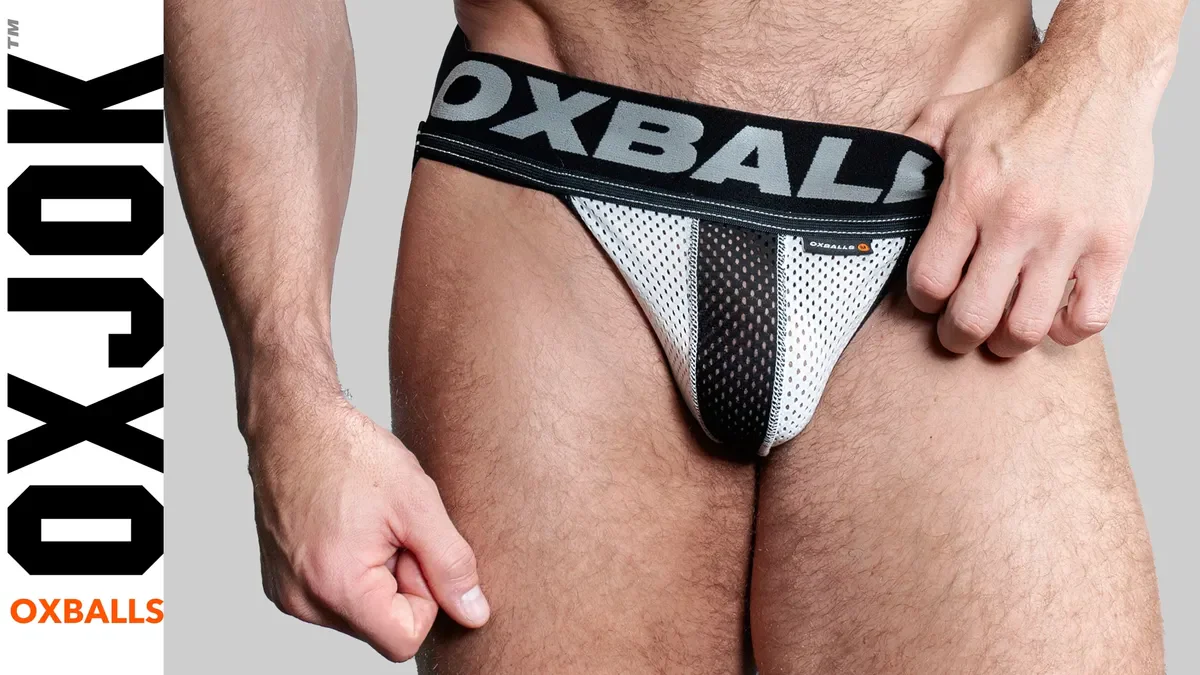 Oxballs Airmesh Swagger Jock - Ice White - Image 4