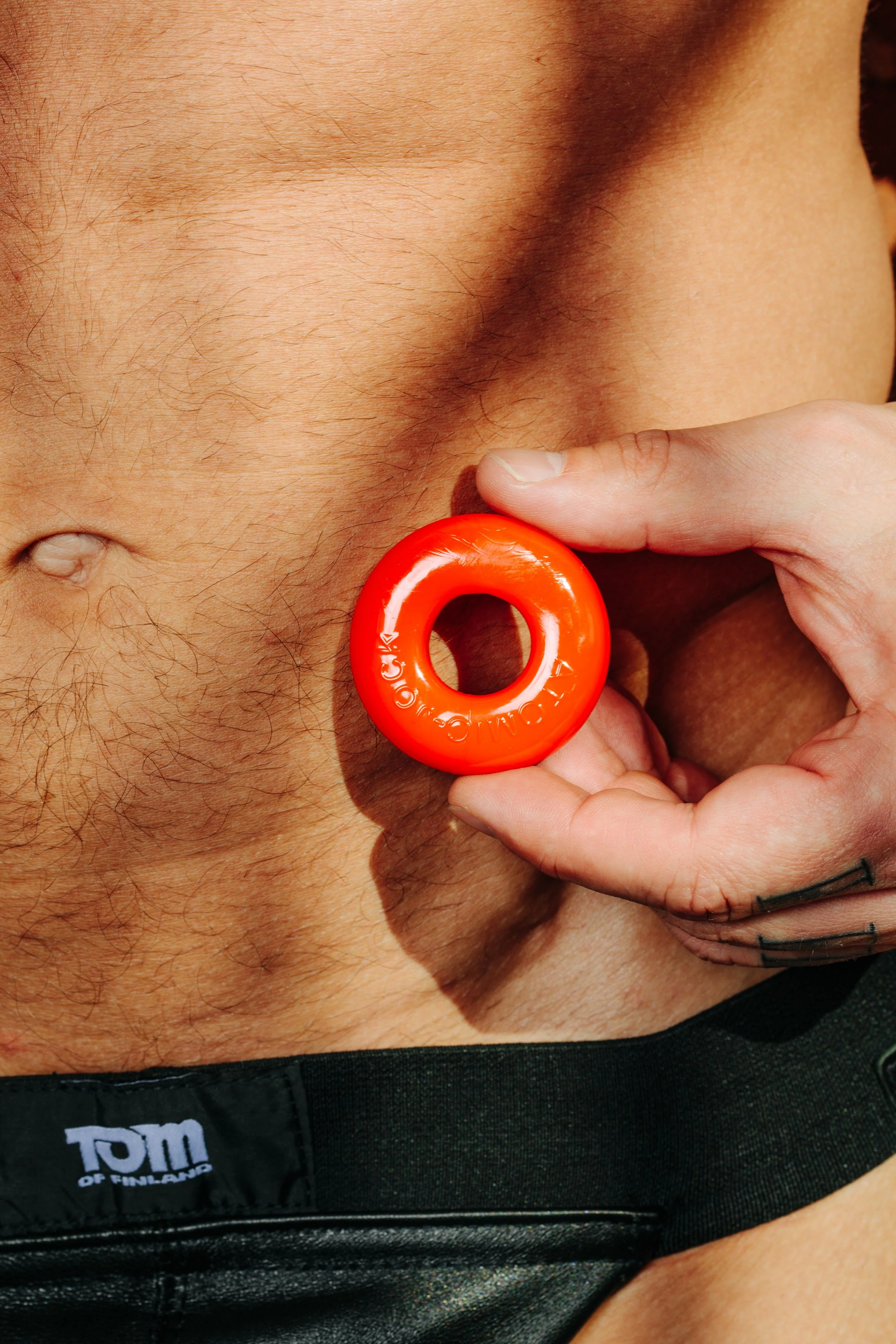 Oxballs Atomic Jock Do-Nut-2 Fatty Cock Ring - Red - Image 3