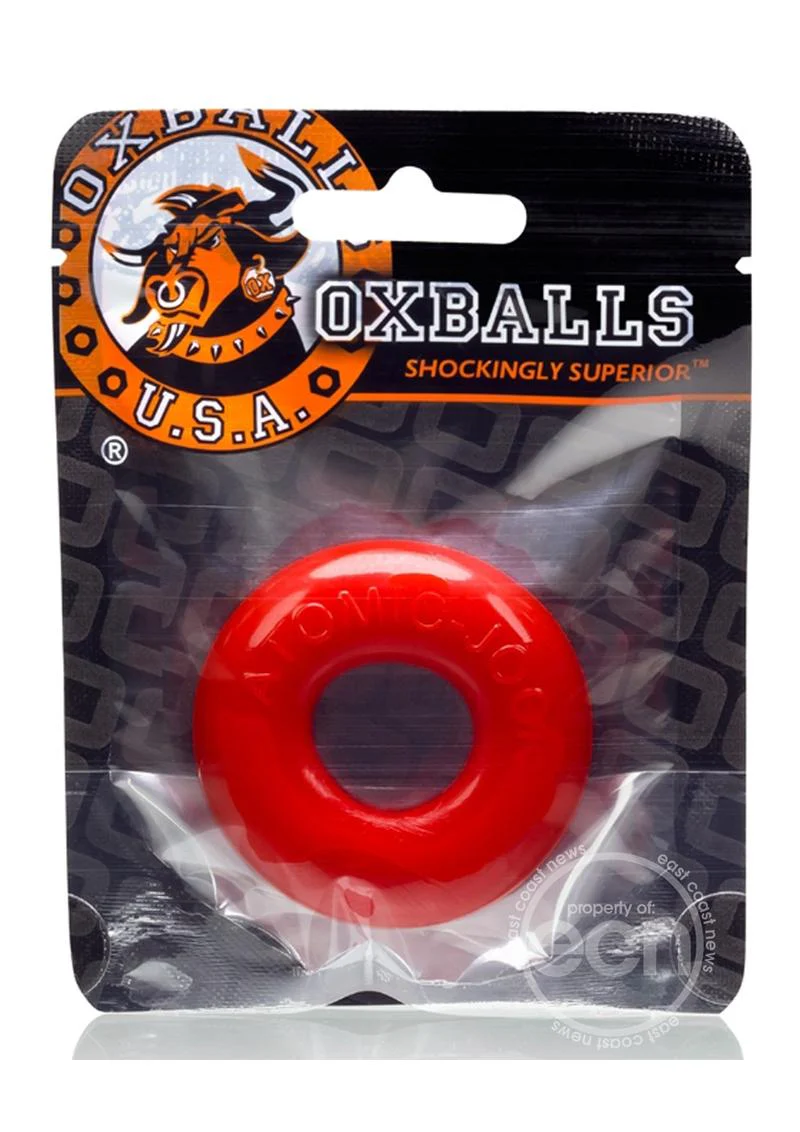 Oxballs Atomic Jock Do-Nut-2 Fatty Cock Ring - Red - Image 5