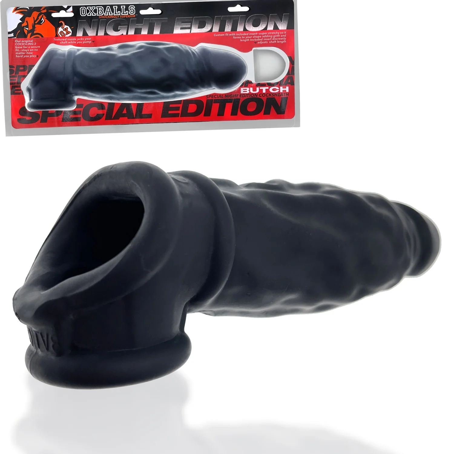 Oxballs Butch Cocksheath With Adjustable Fit Penis Sleeve - Night Edition - Image 3