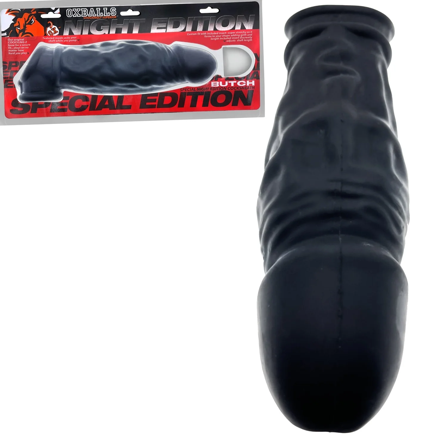 Oxballs Butch Cocksheath With Adjustable Fit Penis Sleeve - Night Edition - Image 4
