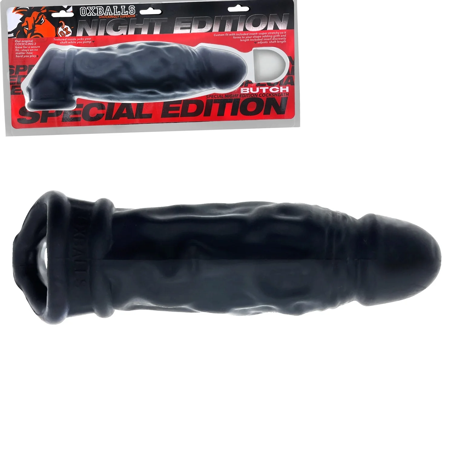 Oxballs Butch Cocksheath With Adjustable Fit Penis Sleeve - Night Edition - Image 5