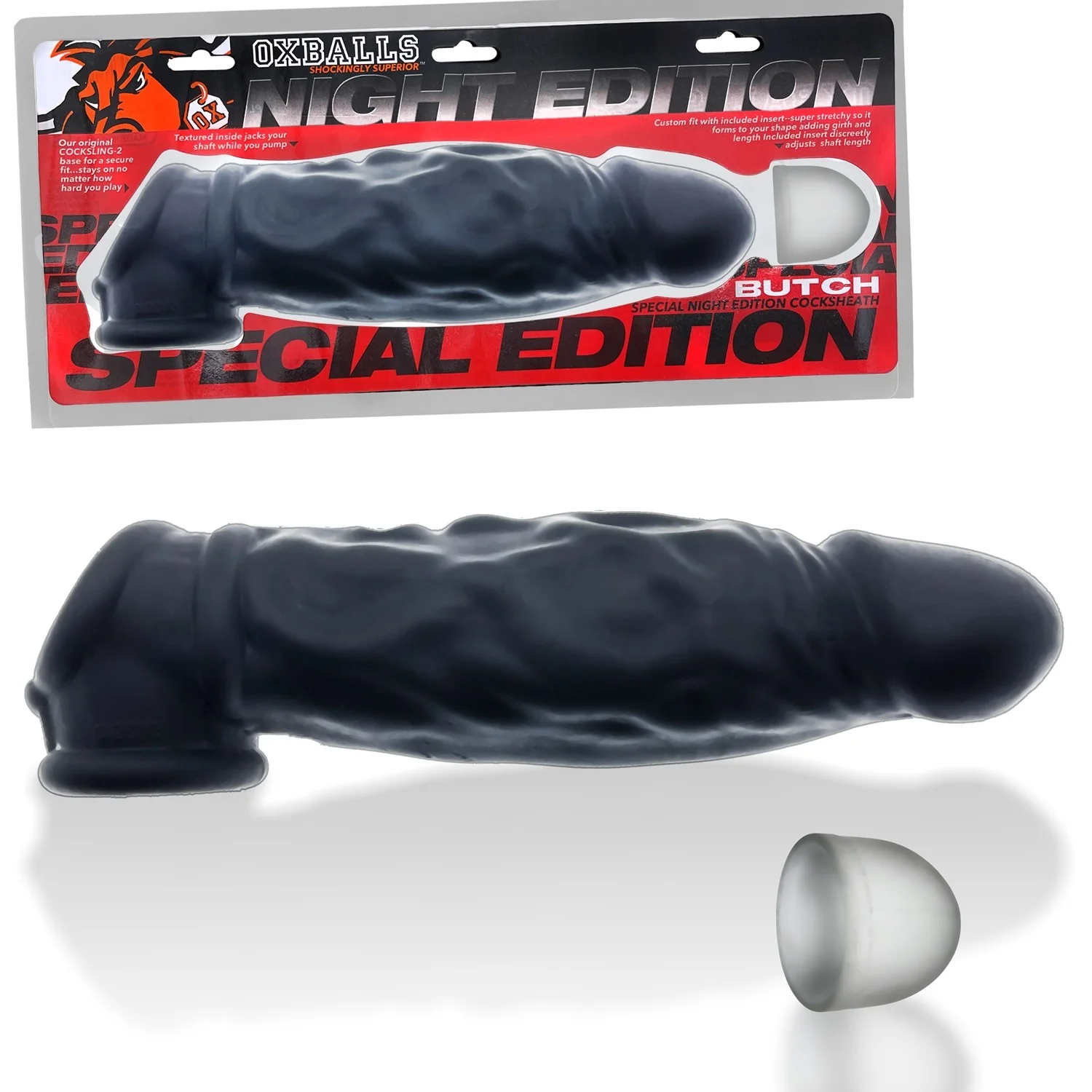 Oxballs Butch Cocksheath With Adjustable Fit Penis Sleeve - Night Edition - Image 9
