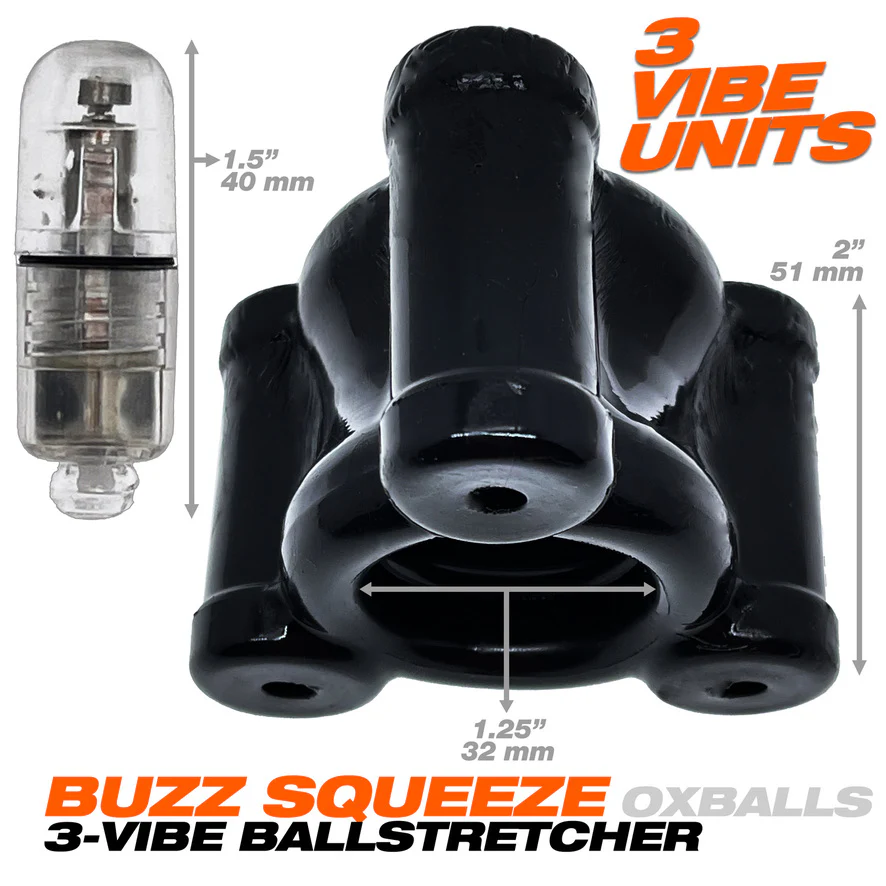 OXBALLS BUZZ SQUEEZE 3-VIBE BALLSTRETCHER - Image 4