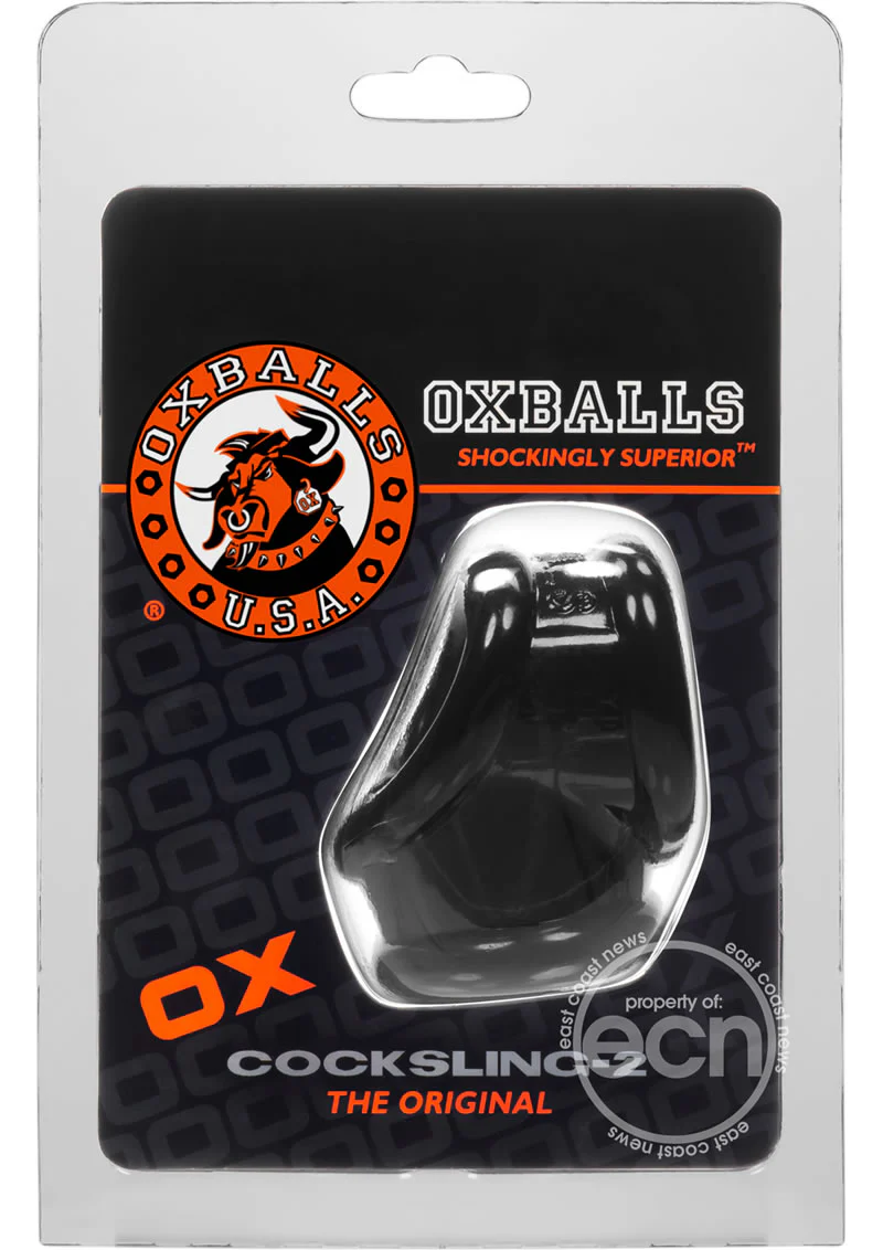 Oxballs Cocksling-2 Cock and Ball Ring - Black - Image 4