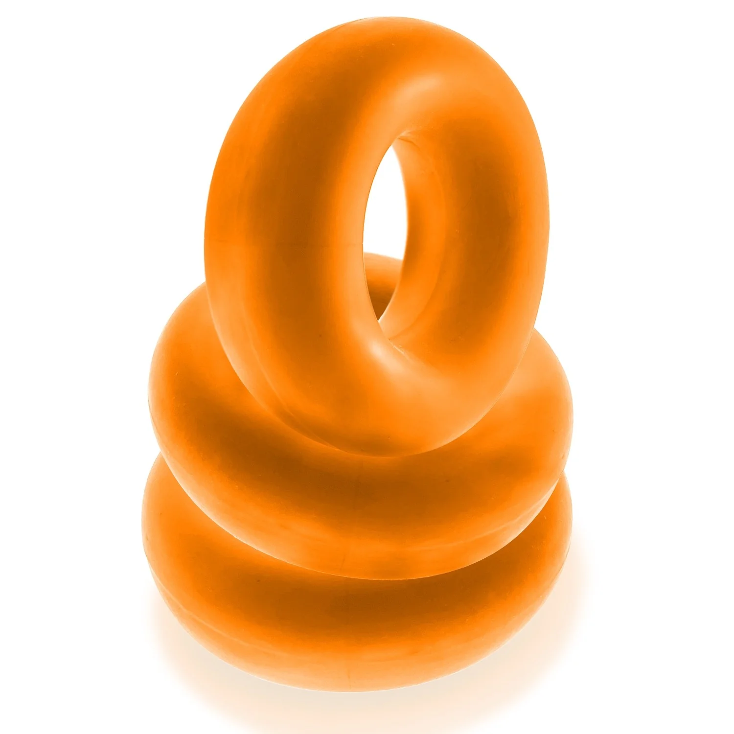 Oxballs Fat Willy Jumbo Cock Ring (3 pack) - Orange - Image 4