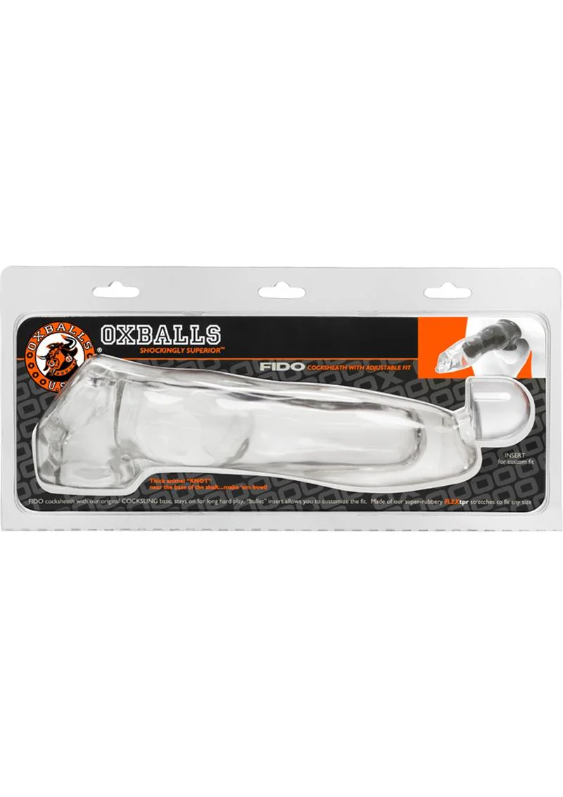 Oxballs Fido Cock Sheath Penis Sleeve - Clear - Image 3