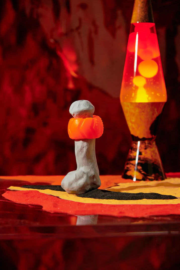 Oxballs Grinder 1 Silicone Ballstretcher Orange 1.5 Inch - Image 2