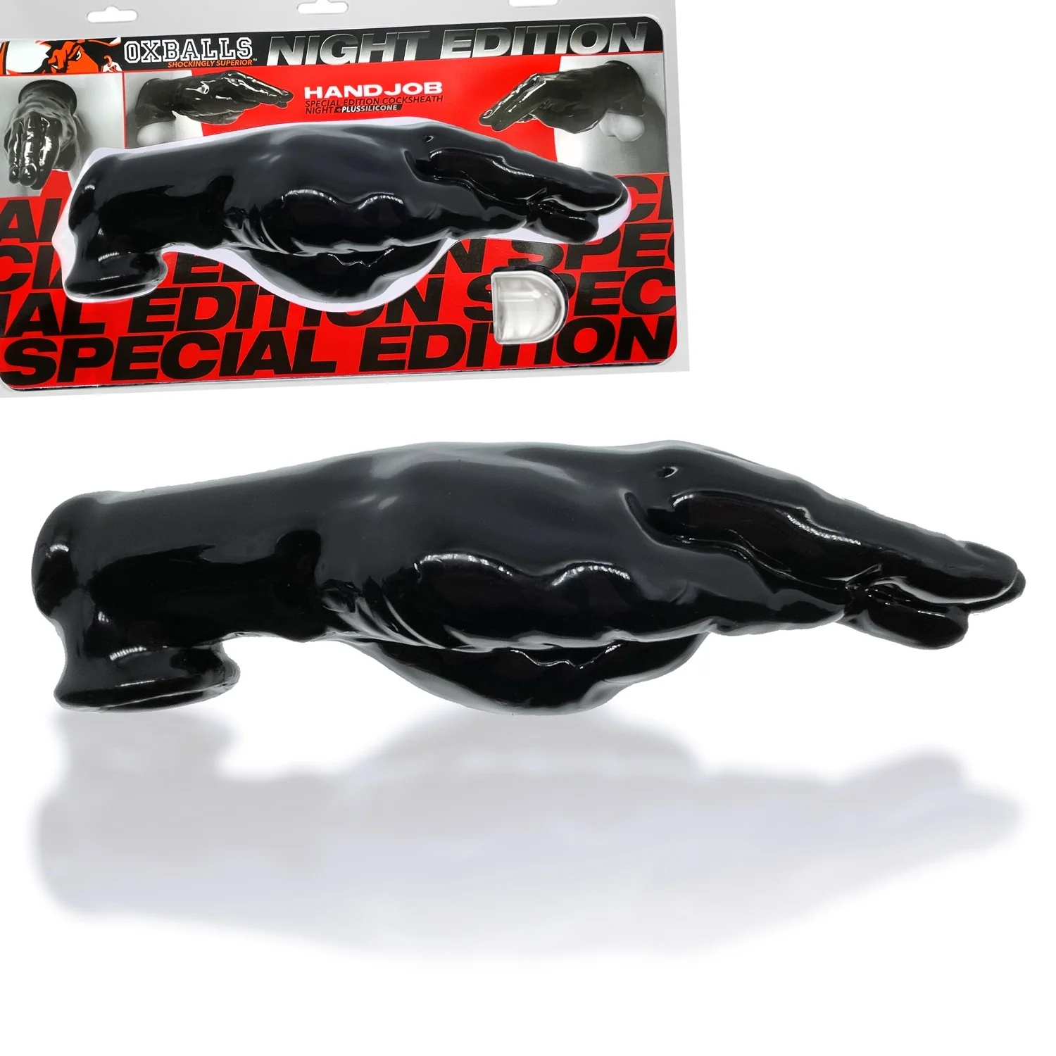 Oxballs Hand-Job Vibrating Cock Sheath - Night Edition - Image 14
