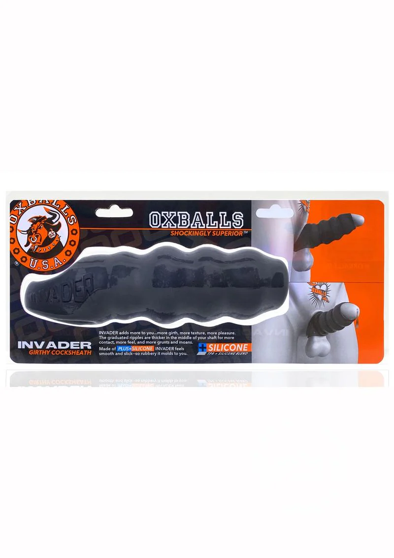 Oxballs Invader Rippled Open-Ended Extender - Black Ice - Image 5
