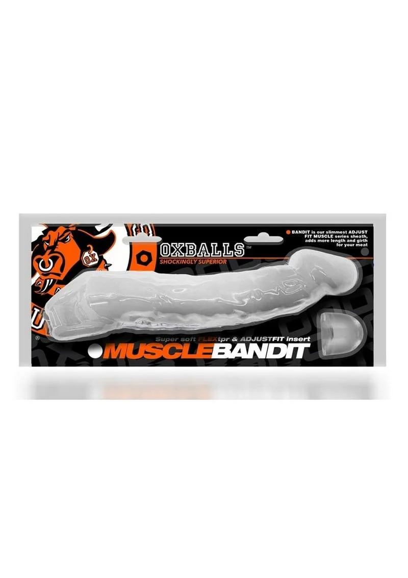 Oxballs Muscle Bandit Slim Muscle Cocksheath - White - Image 2