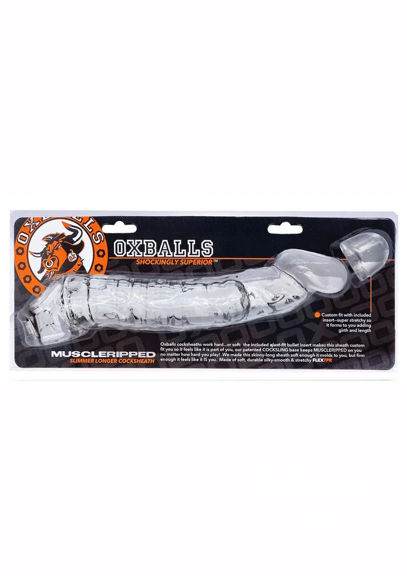 Oxballs Muscle Ripped Cocksheath Extender - clear - Image 4