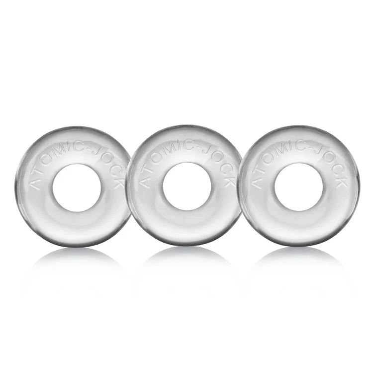 Oxballs Ringer Donut Cockring 3 Pack Clear - Image 4