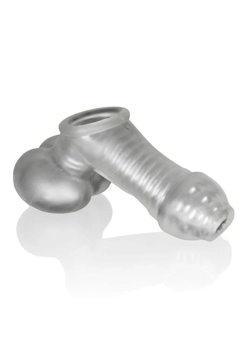 Oxballs Sackjack Wearable Textured Jackoff Sheath Clear - Image 3