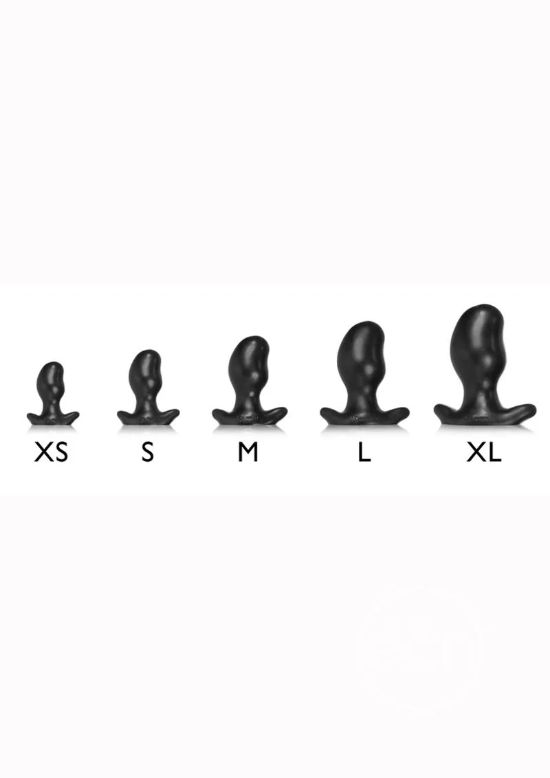 Oxballs Silicone Butt Plug Police Blue Swirl Small - Image 3