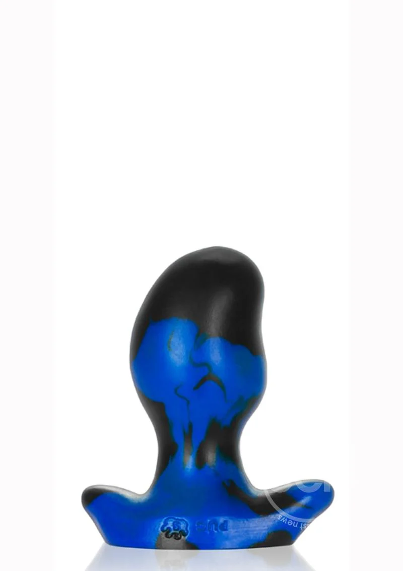 Oxballs Silicone Butt Plug Police Blue Swirl X-Small - Image 2