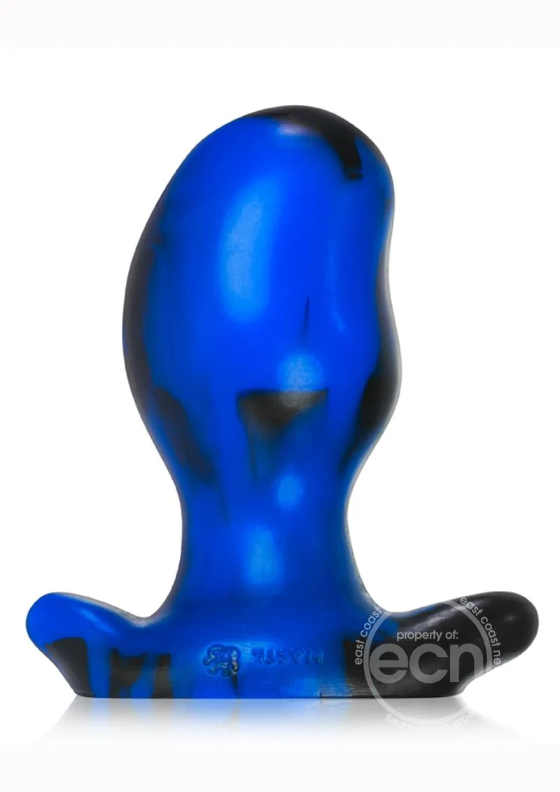 Oxballs Silicone Butt Plug Police Blue Swirl Xlarge - Image 3