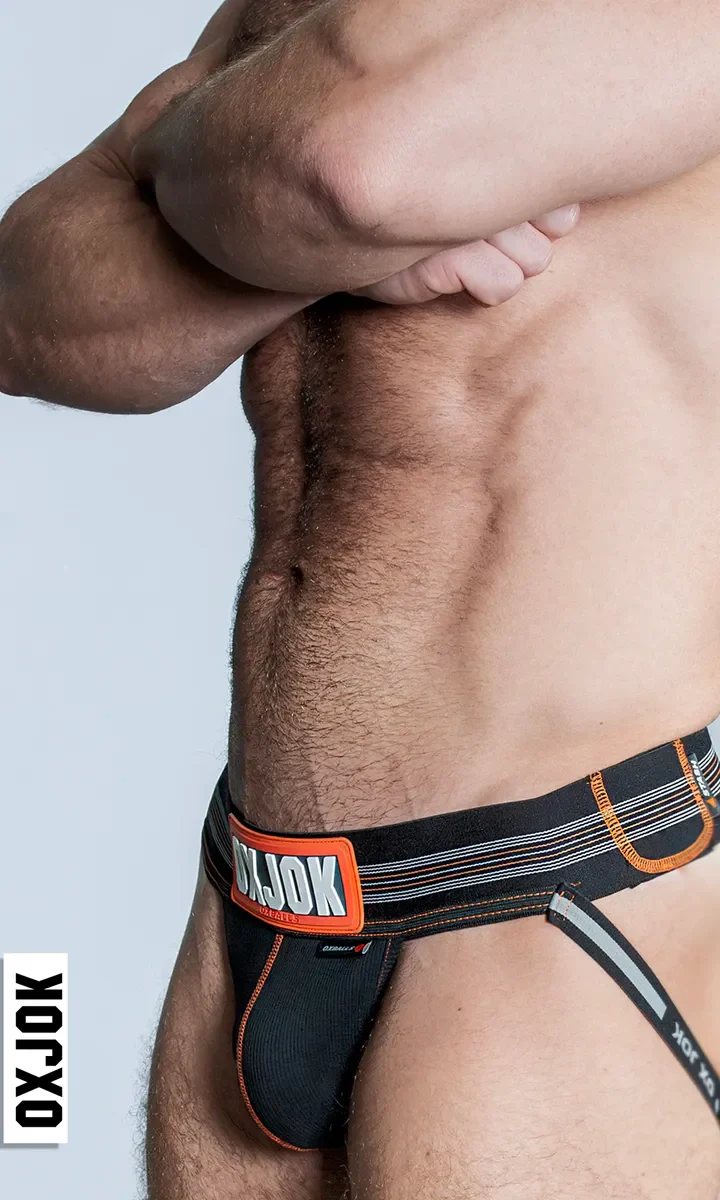Oxballs Slingjock Slider Jock Strap - Black - Image 2
