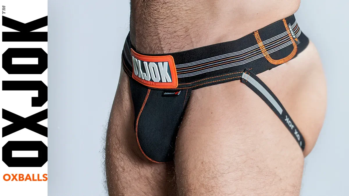 Oxballs Slingjock Slider Jock Strap - Black - Image 6