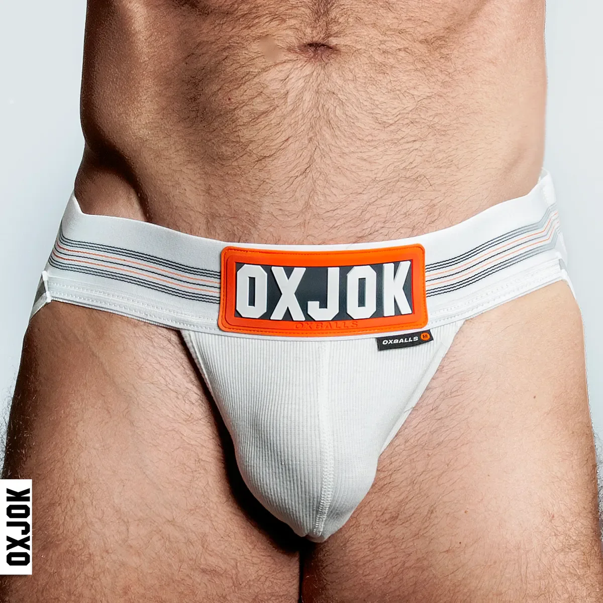 Oxballs Slingjock Slider Jock Strap - White Snow - Image 2
