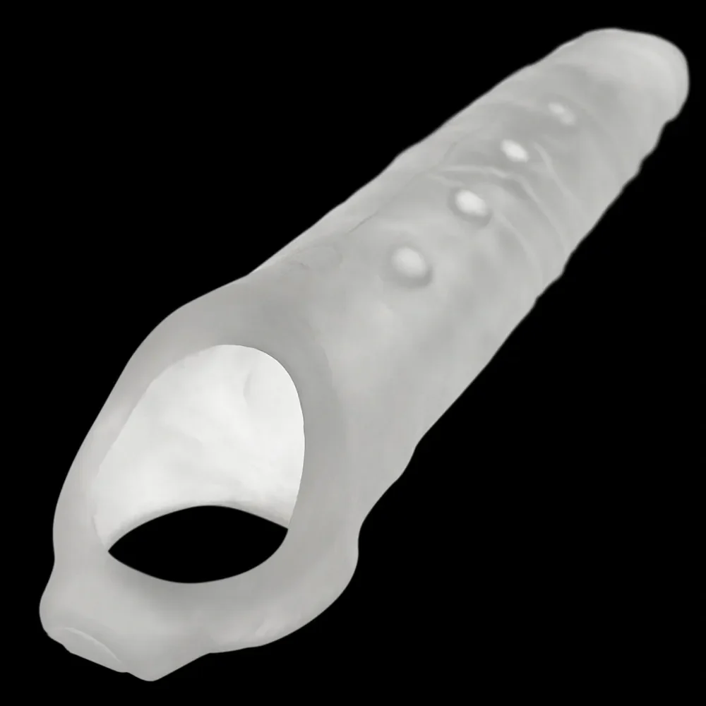 Oxballs Snake Deep-Reacher Silicone Cocksheath - Clear - Image 8