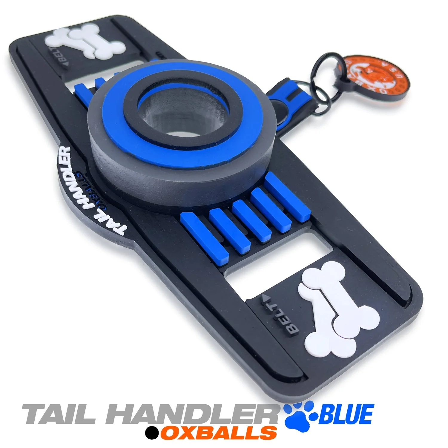 Oxballs Tail Handler Belt Strap Silicone Tail - Blue - Image 3