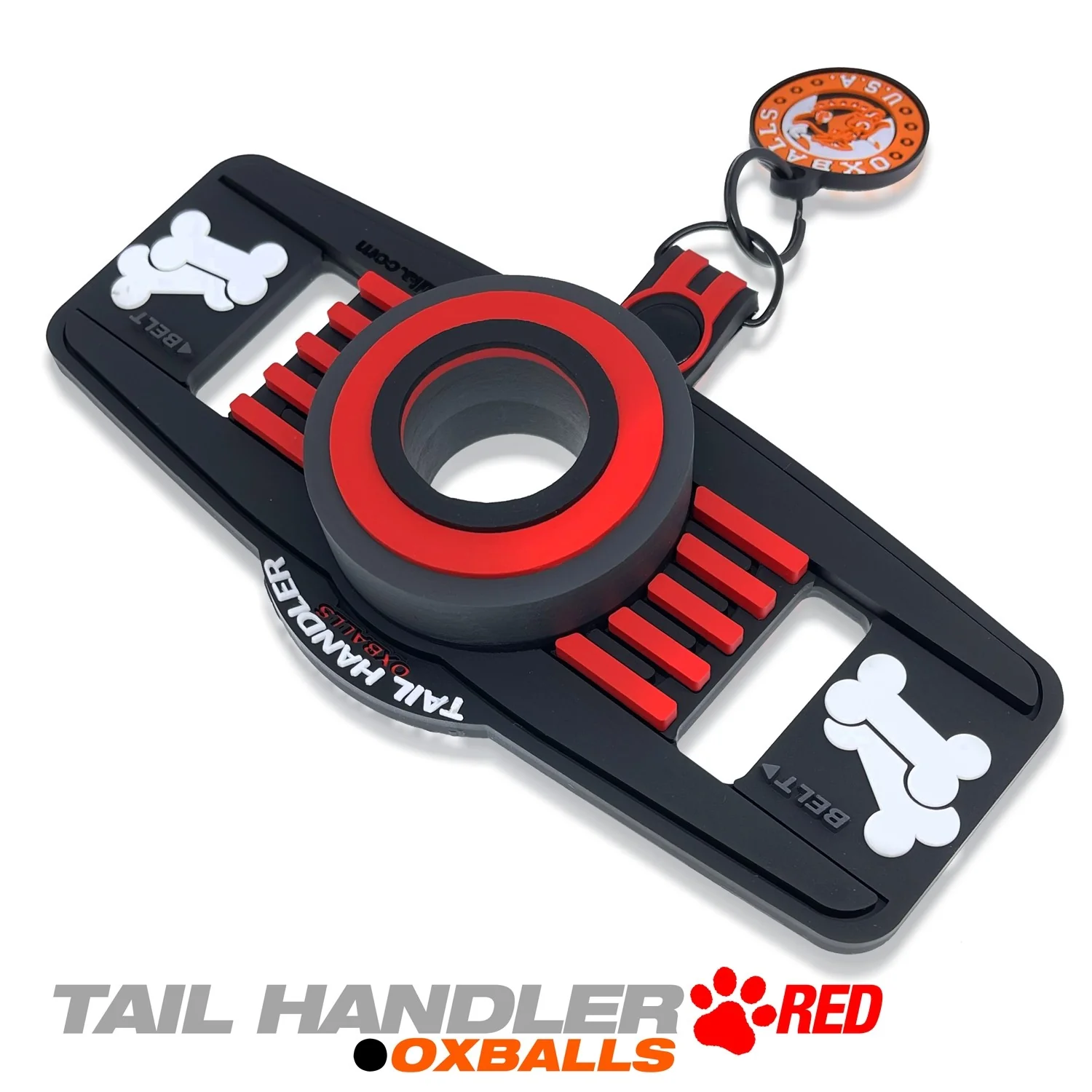 Oxballs Tail Handler Belt Strap Silicone Tail - Red - Image 5