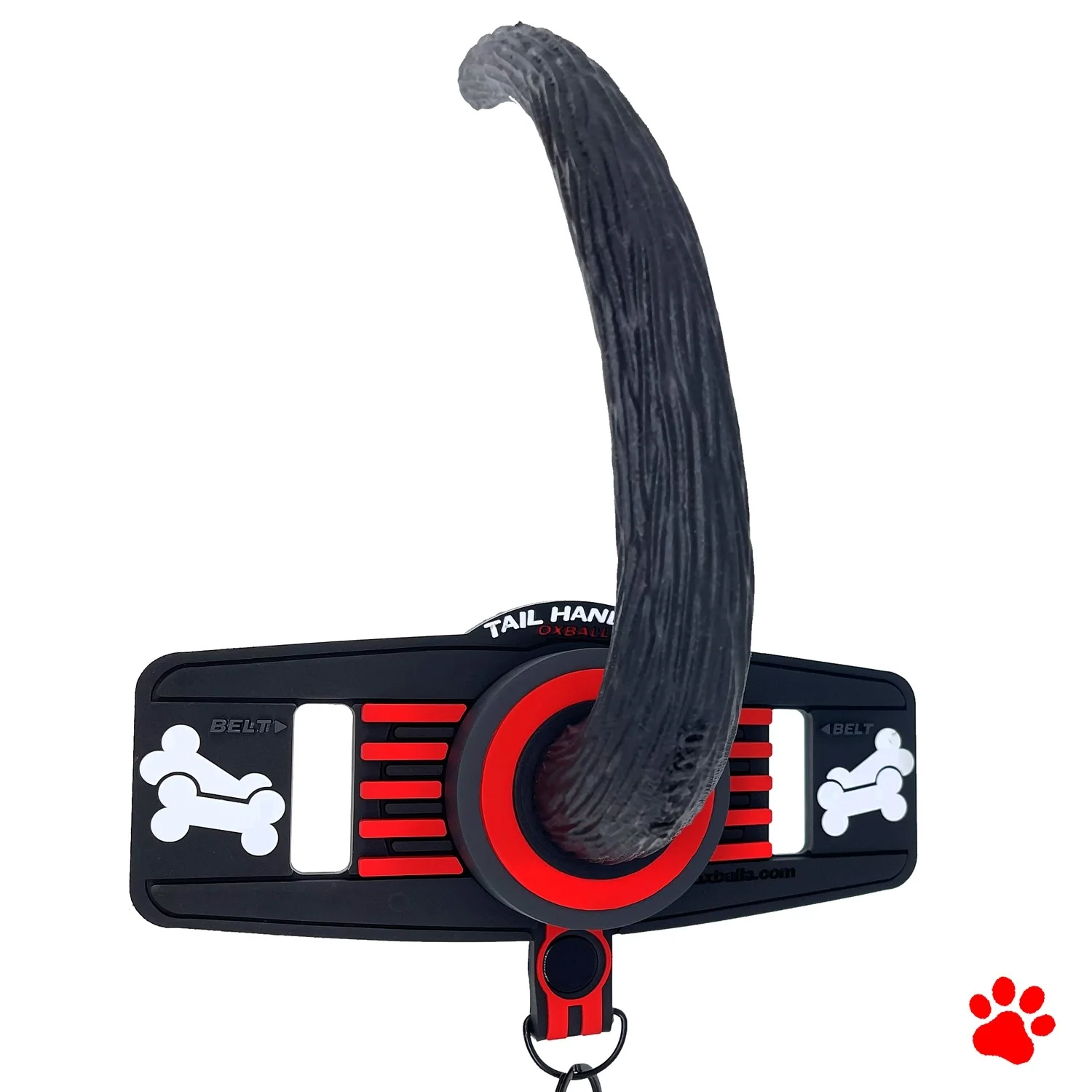 Oxballs Tail Handler Belt Strap Silicone Tail - Red - Image 9