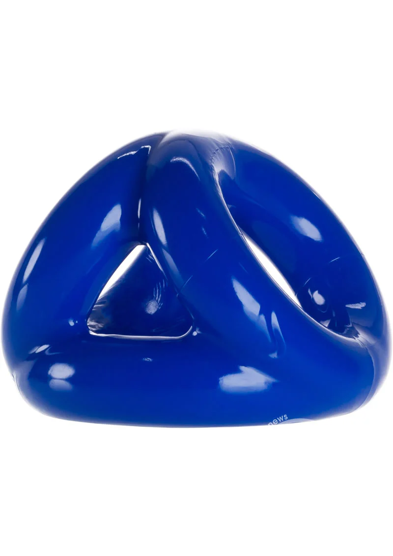 Oxballs Atomic Jock Tri-Sport 3-Ring Cocksling - Blue - Image 2