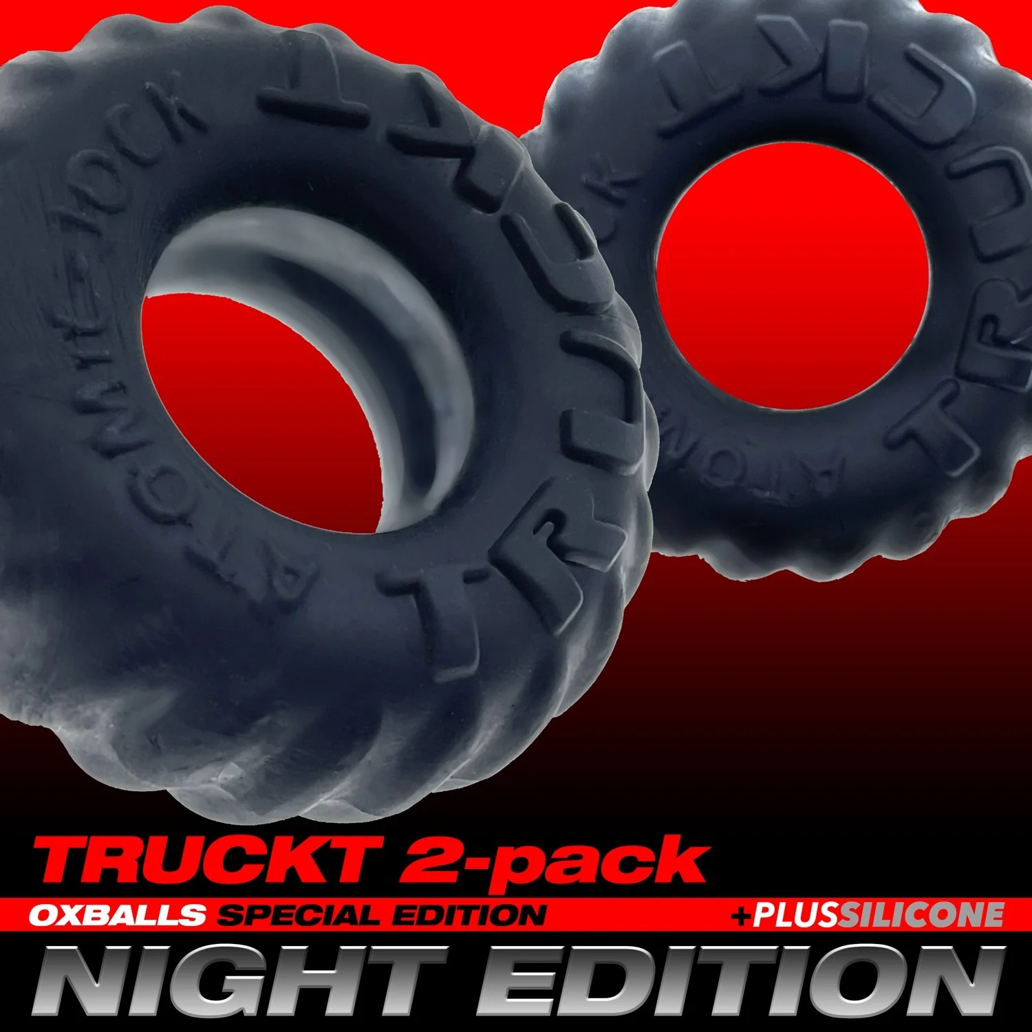 Oxballs Truckt Cock Ring (2 Pack) - Night Edition - Image 16