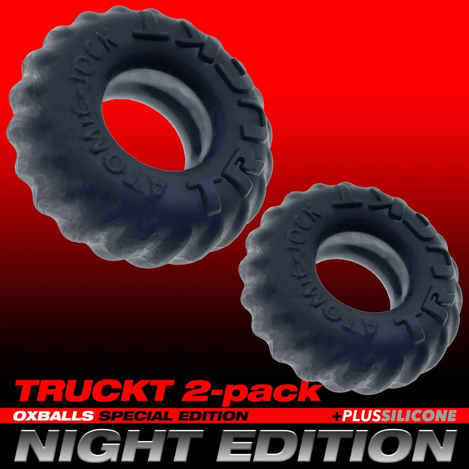 Oxballs Truckt Cock Ring (2 Pack) - Night Edition - Image 17
