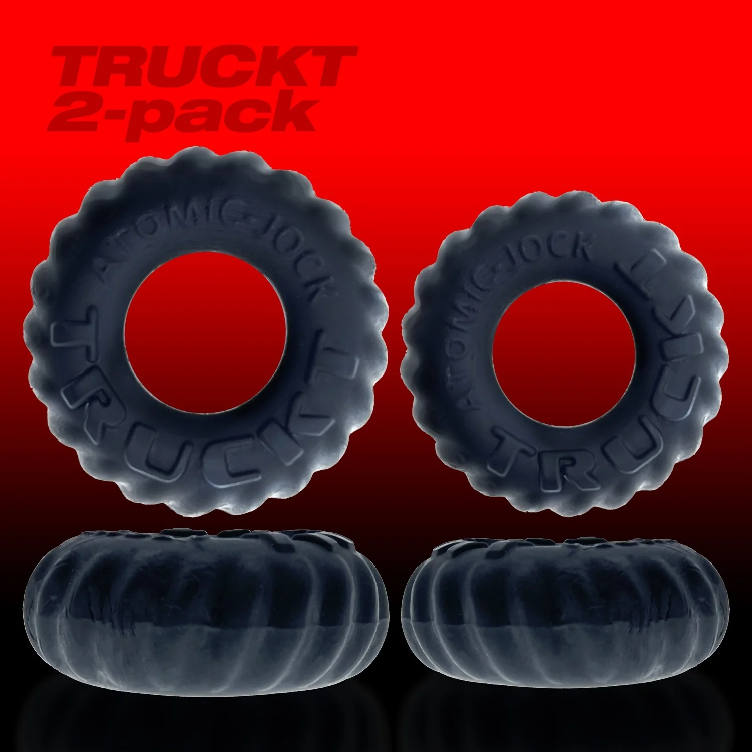 Oxballs Truckt Cock Ring (2 Pack) - Night Edition - Image 3