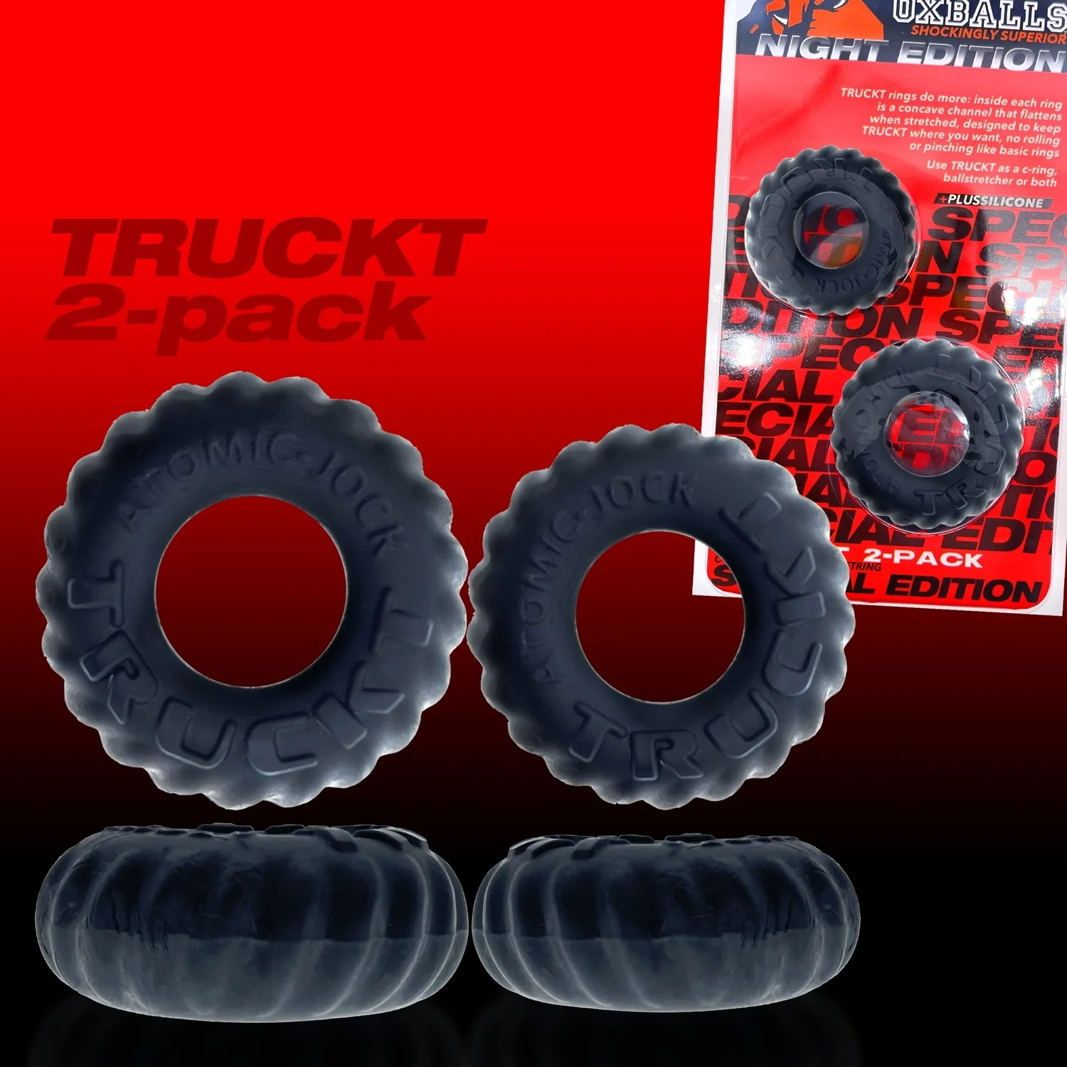 Oxballs Truckt Cock Ring (2 Pack) - Night Edition - Image 7