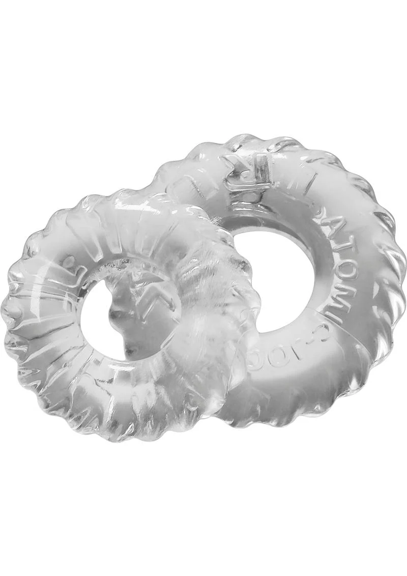 Oxballs Truckt Cock Ring (2 Pack) - Clear - Image 3