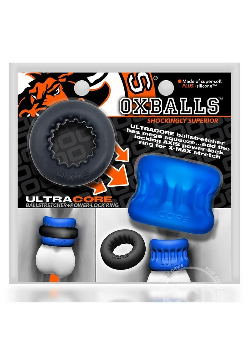Oxballs Ultracore Core Ballstretcher with Axis Ring - Blue Ice - Image 2