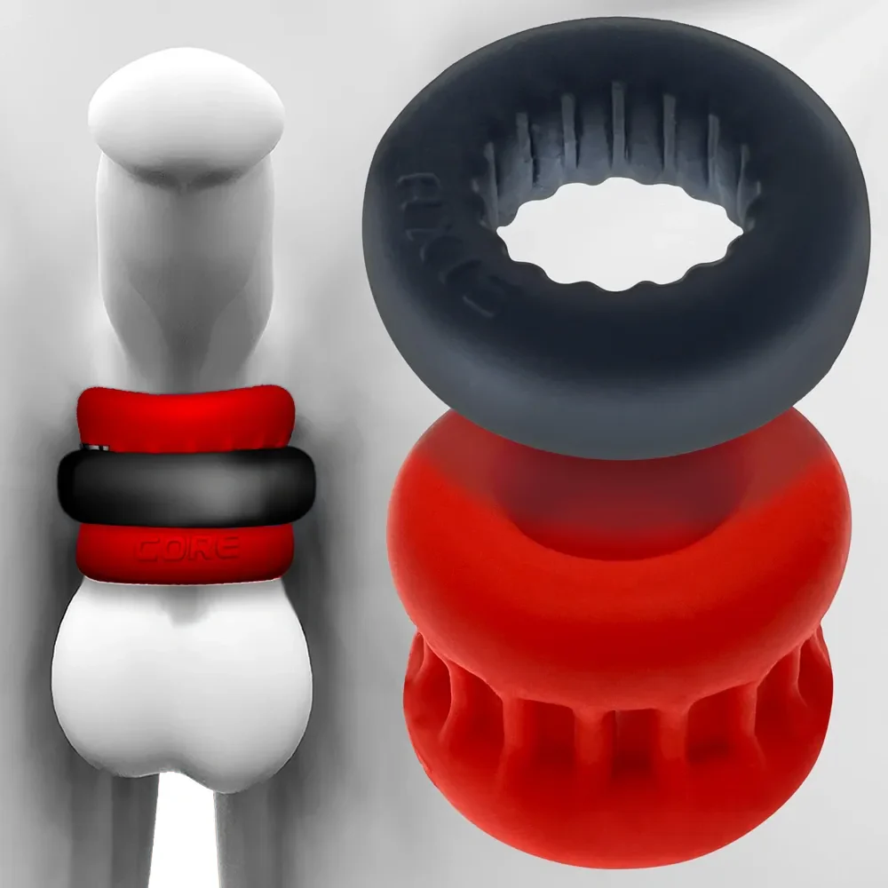 Oxballs Ultracore Core Ballstretcher with Axis Ring - Red Ice - Image 3