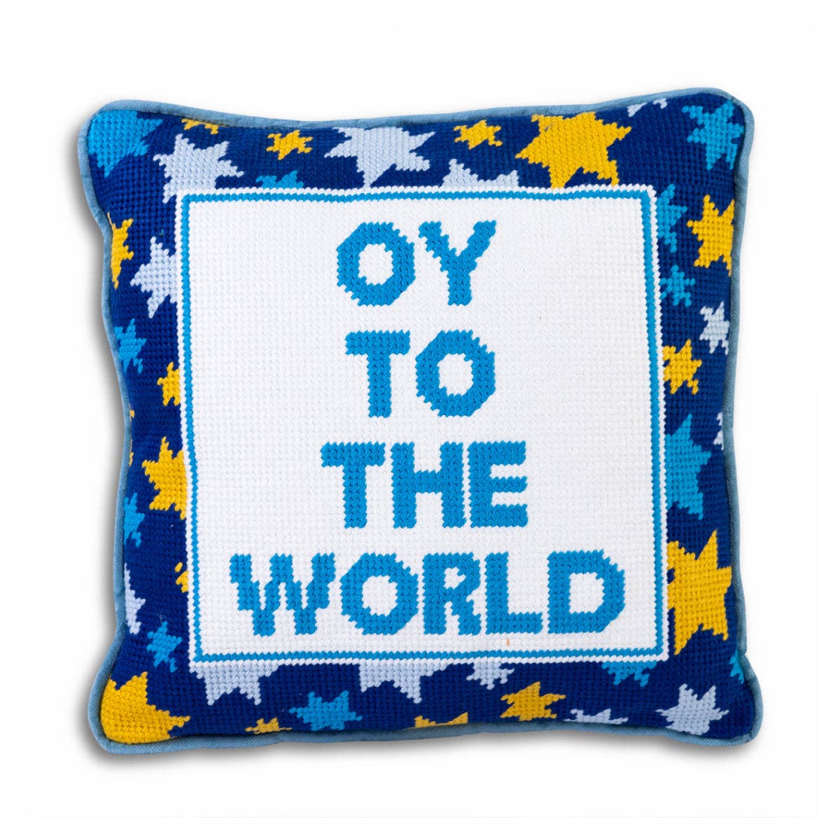 Oy Needlepoint Pillow - Image 2