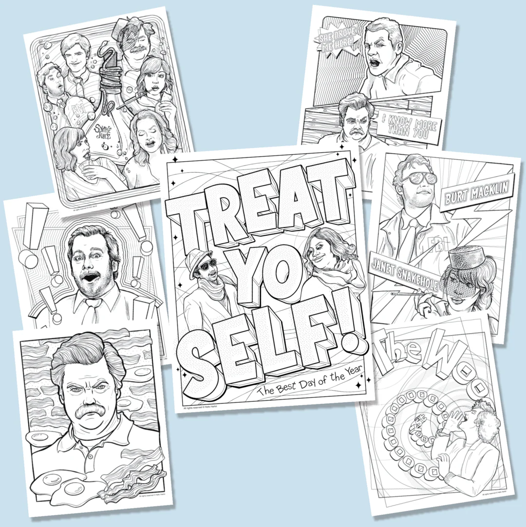 PARKS AND REC COLORING BOOK - Image 4