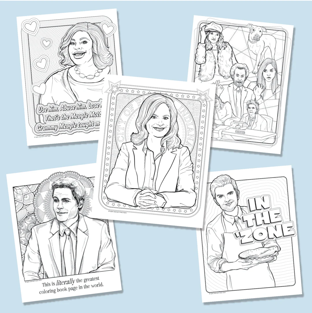 PARKS AND REC COLORING BOOK - Image 5