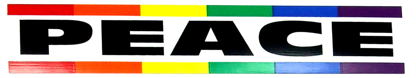 PEACE VINTAGE BUMBER STICKER - Image 2