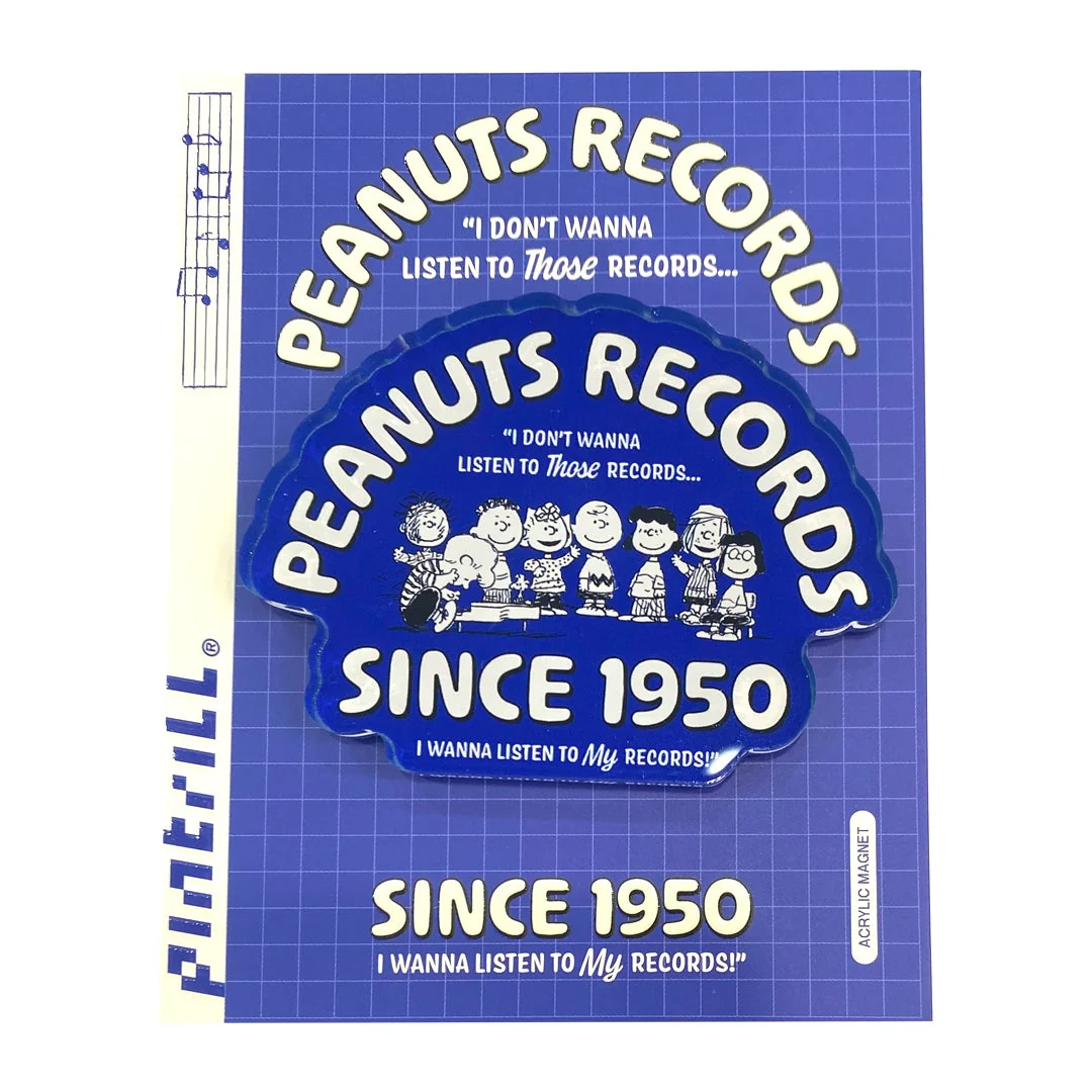 Peanuts Gang Records Magnet - Image 2
