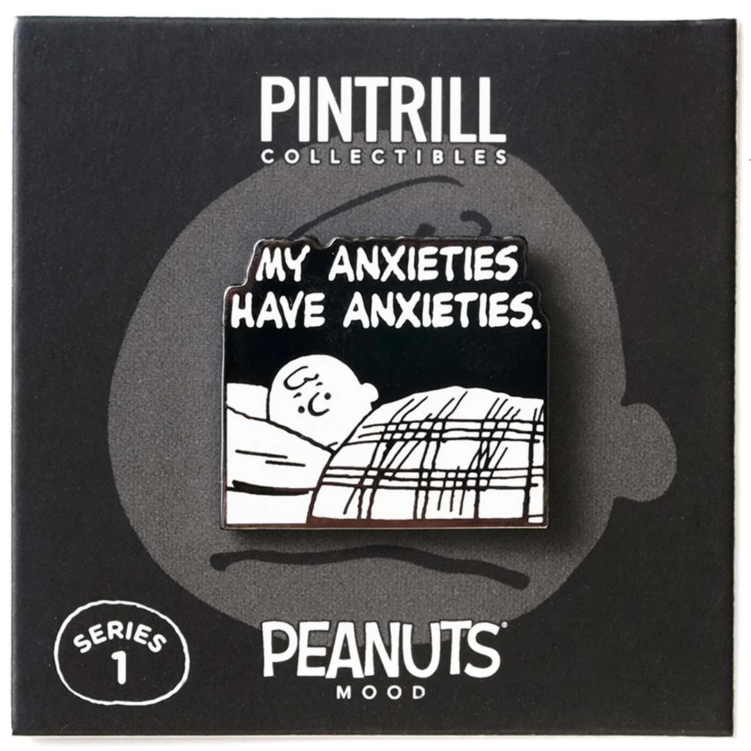 PEANUTS Mood - Anxieties Have Anxieties Pin - Image 3