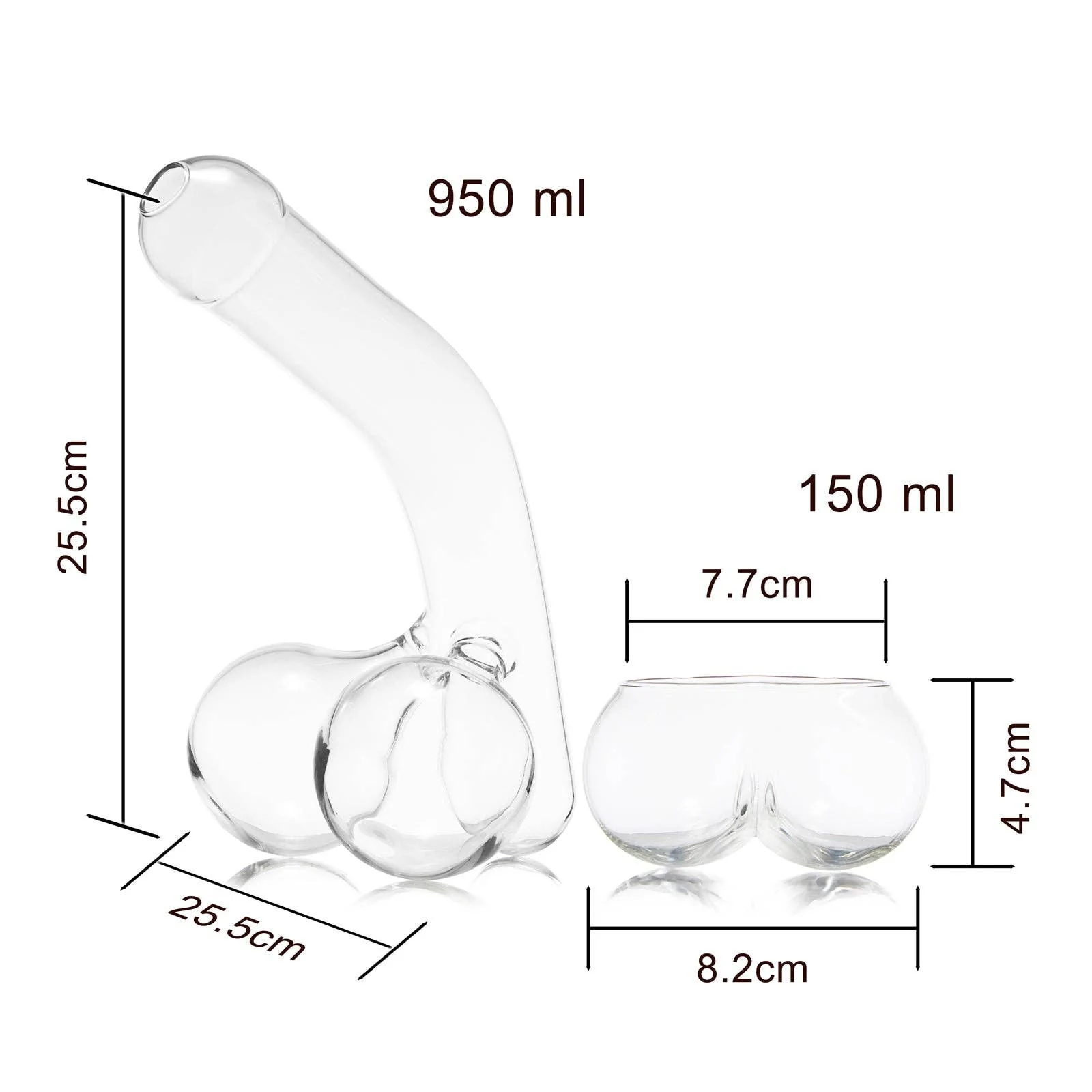 Penis Whiskey Decanter With Two Whiskey Glasses - Image 5