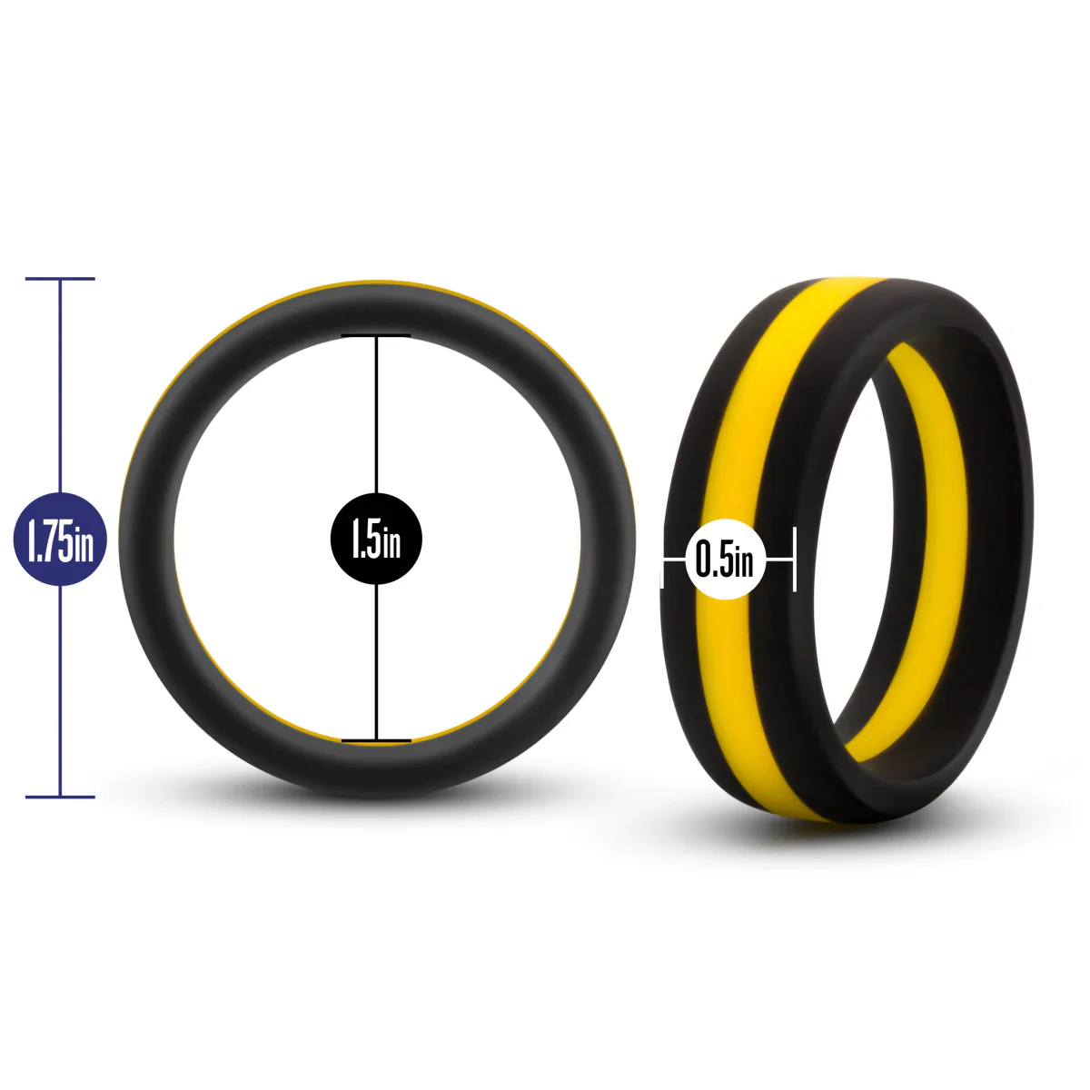 Performance Pro: Black & Gold Penis Ring - Image 3