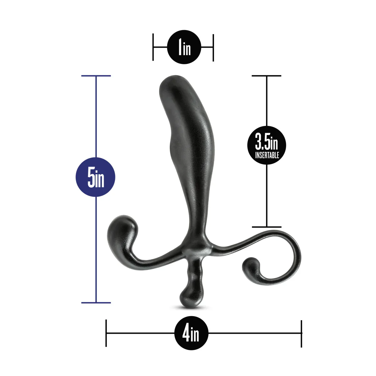 Performance Prostimulator VX1 Black 5-Inch Anal Plug - Image 2