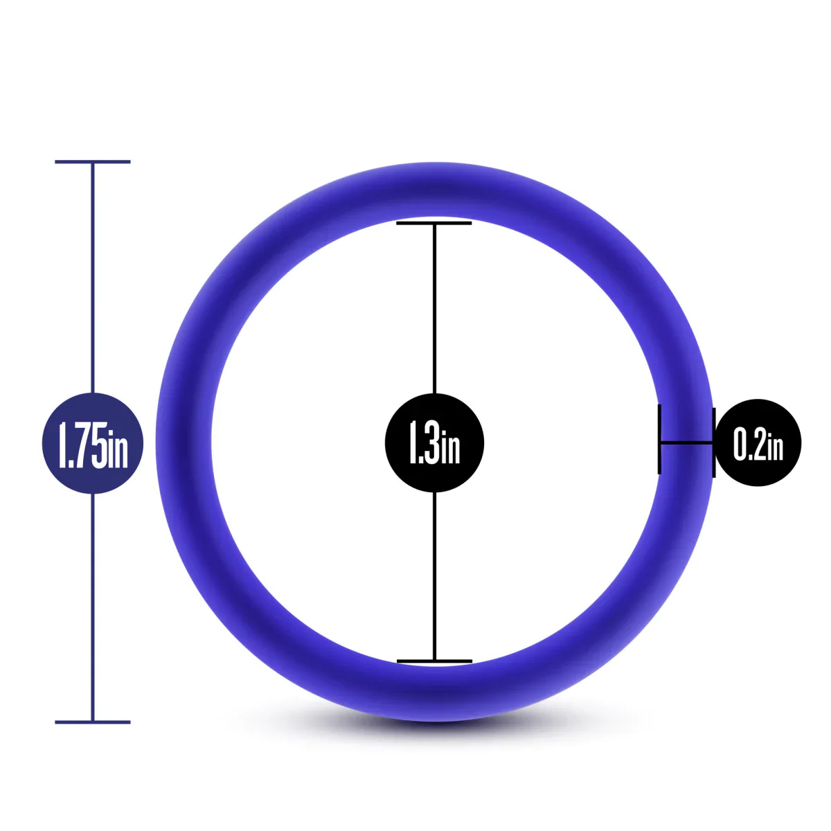 Performance VS1 Pure Premium Silicone Cock Rings Medim - 3 Pack) - Image 2