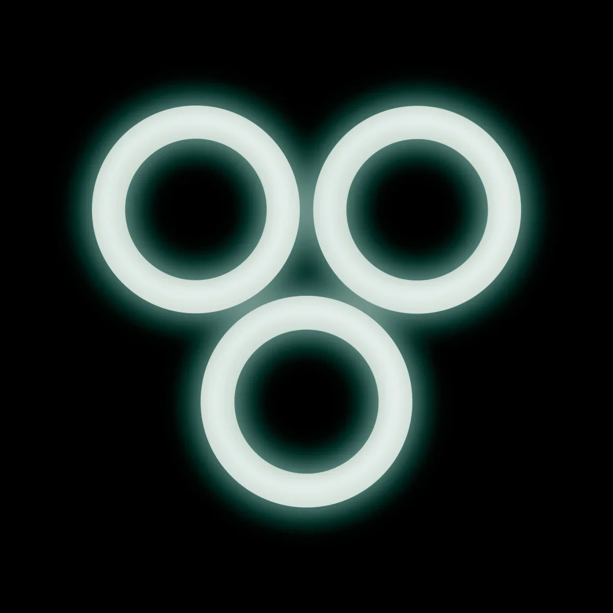 Performance VS2: Glow In The Dark White Small Penis Rings 3-Pack - Image 6