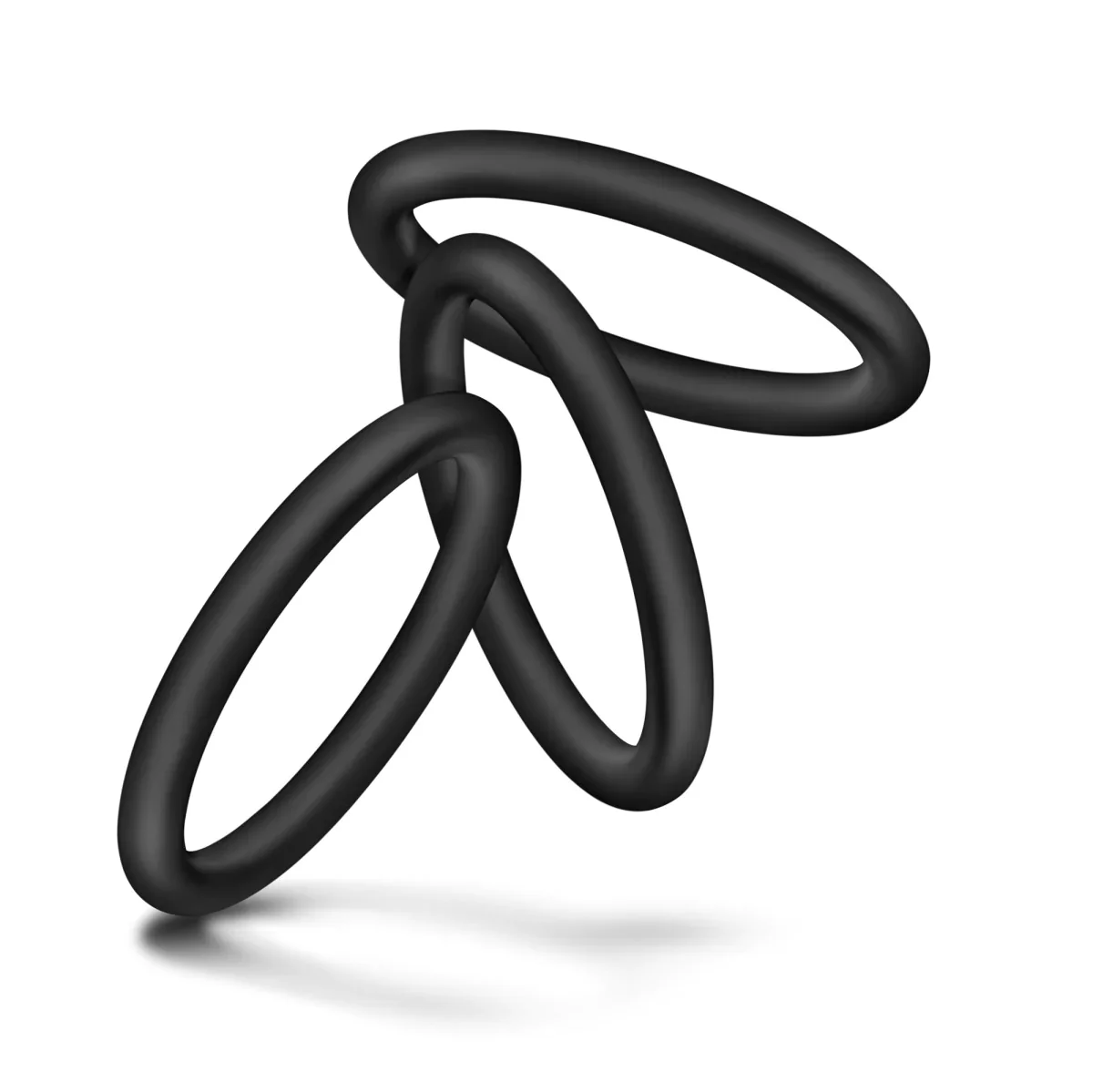 Performance VS3 Pure Premium Silicone Cock Rings LARGE - 3 Pack - Image 7